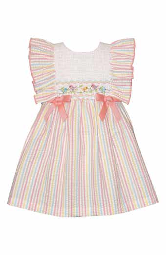Iris & Ivy Embroidered Birds Smocked Dress