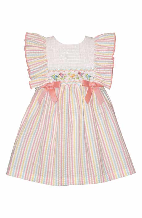 Iris & Ivy Embroidered Birds Smocked Dress