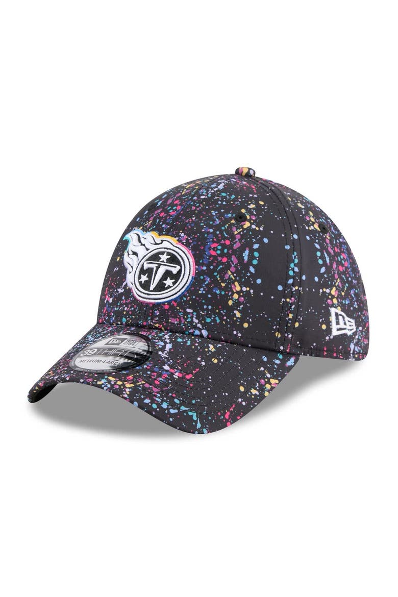 Men's New Era  Black Tennessee Titans 2025 NFL Crucial Catch 39THIRTY Flex Hat, Alternate, color, Black