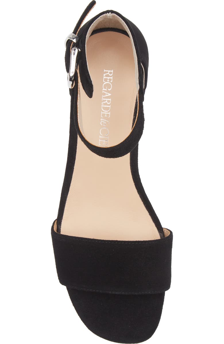 Regarde Le Ciel Yeremi Ankle Strap Sandal, Alternate, color, Etna Black