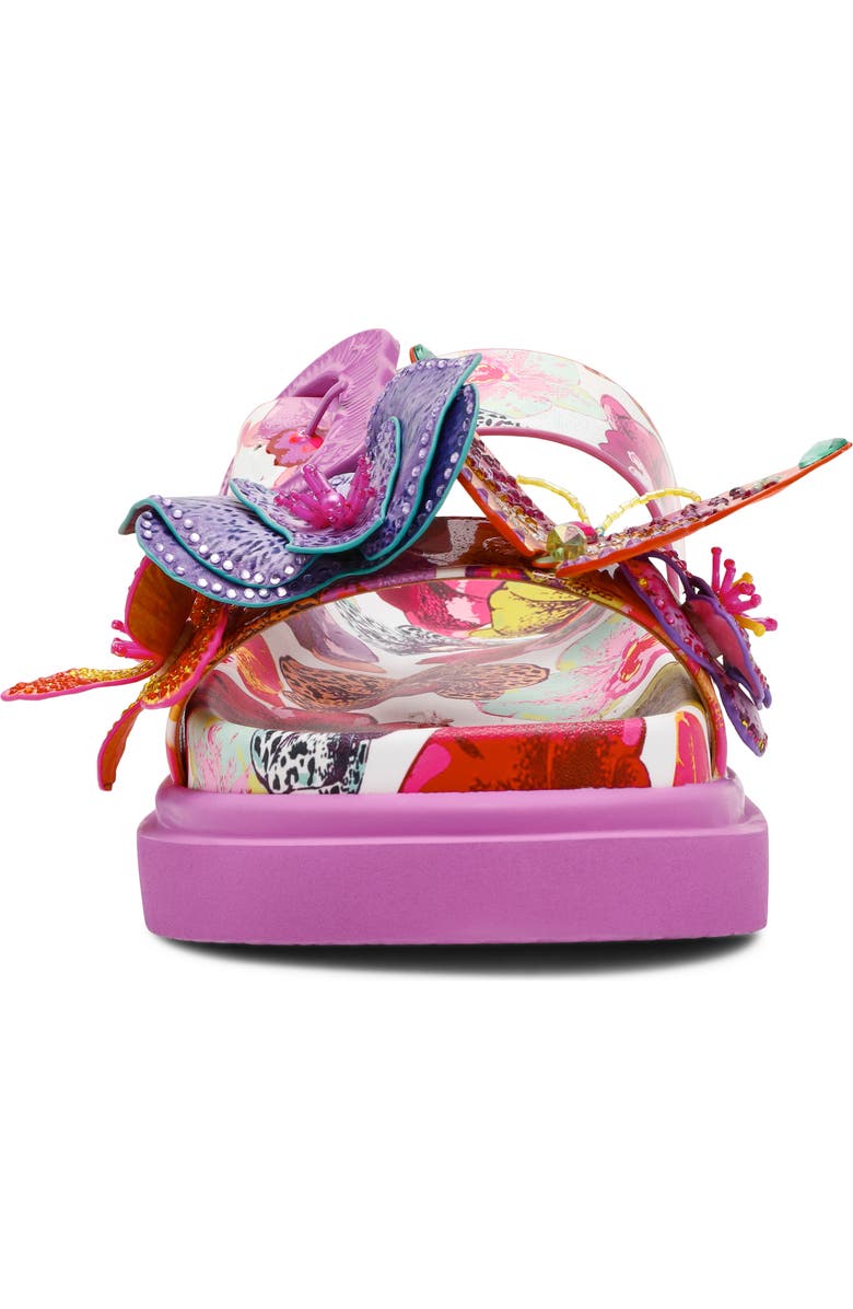 Betsey Johnson Lorayne Two-Strap Sandal, Alternate, color, White Multi