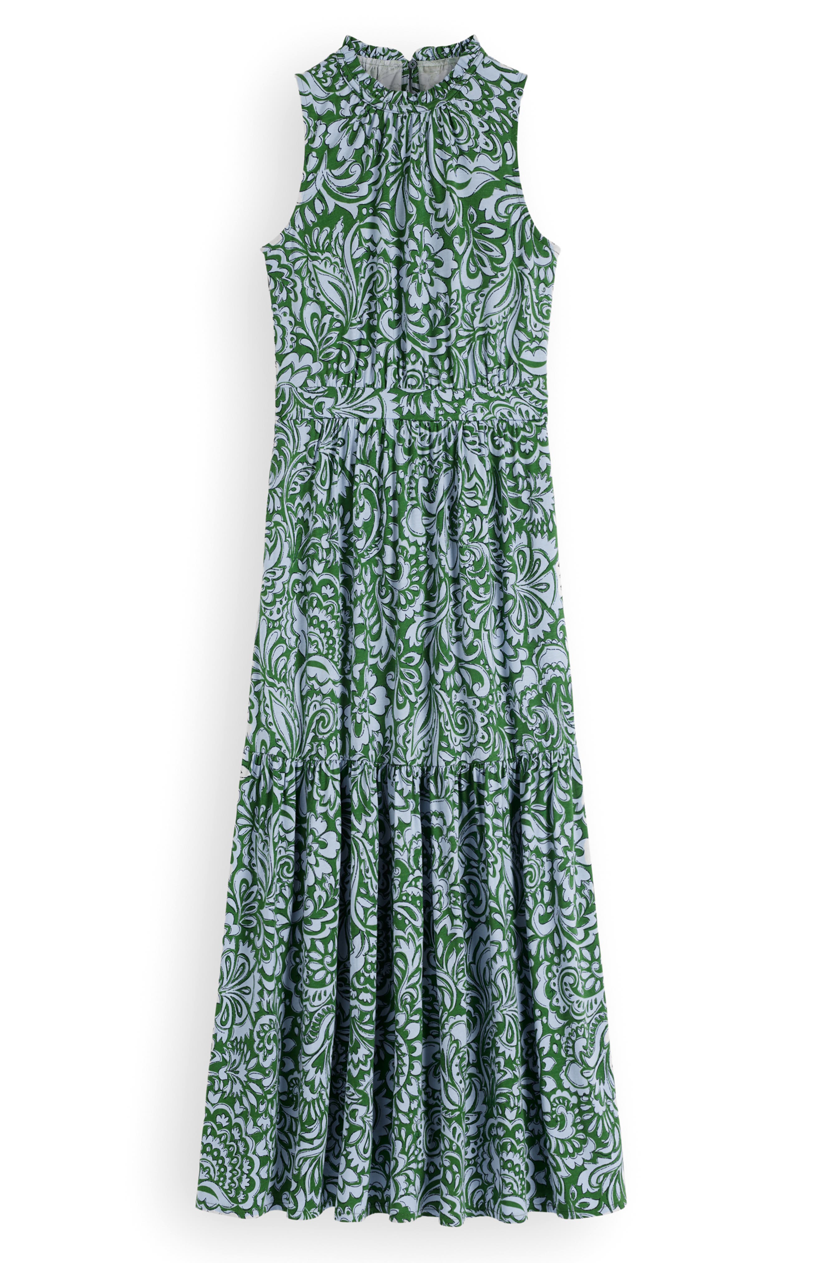 boden square neck jersey maxi dress Women's Camalie in Green collection:5-star-staples