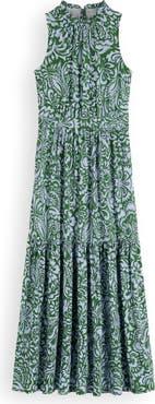 Boden Camalie Tiered Jersey Maxi Dress