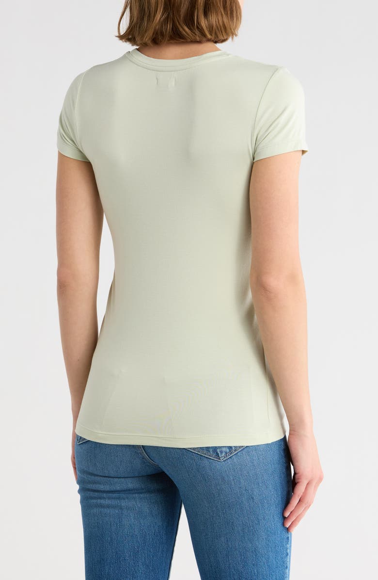 L'AGENCE Ressi Crewneck Short Sleeve T-Shirt, Alternate, color, Light Moss