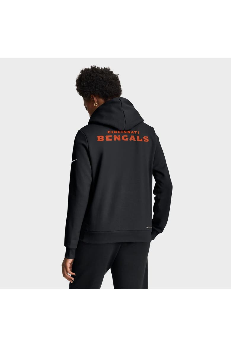Women's Nike Black Cincinnati Bengals Sideline Standard Issue Initial Home Dri-FIT Hoodie, Alternate, color, Black