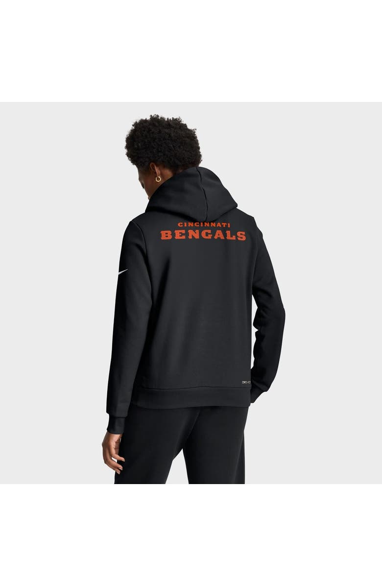 Nike Women's Nike Black Cincinnati Bengals Sideline Standard Issue Initial Home Dri-FIT Hoodie, Alternate, color, Black