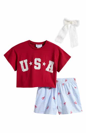 Tween Diva Kids' Graphic T-Shirt & Shorts