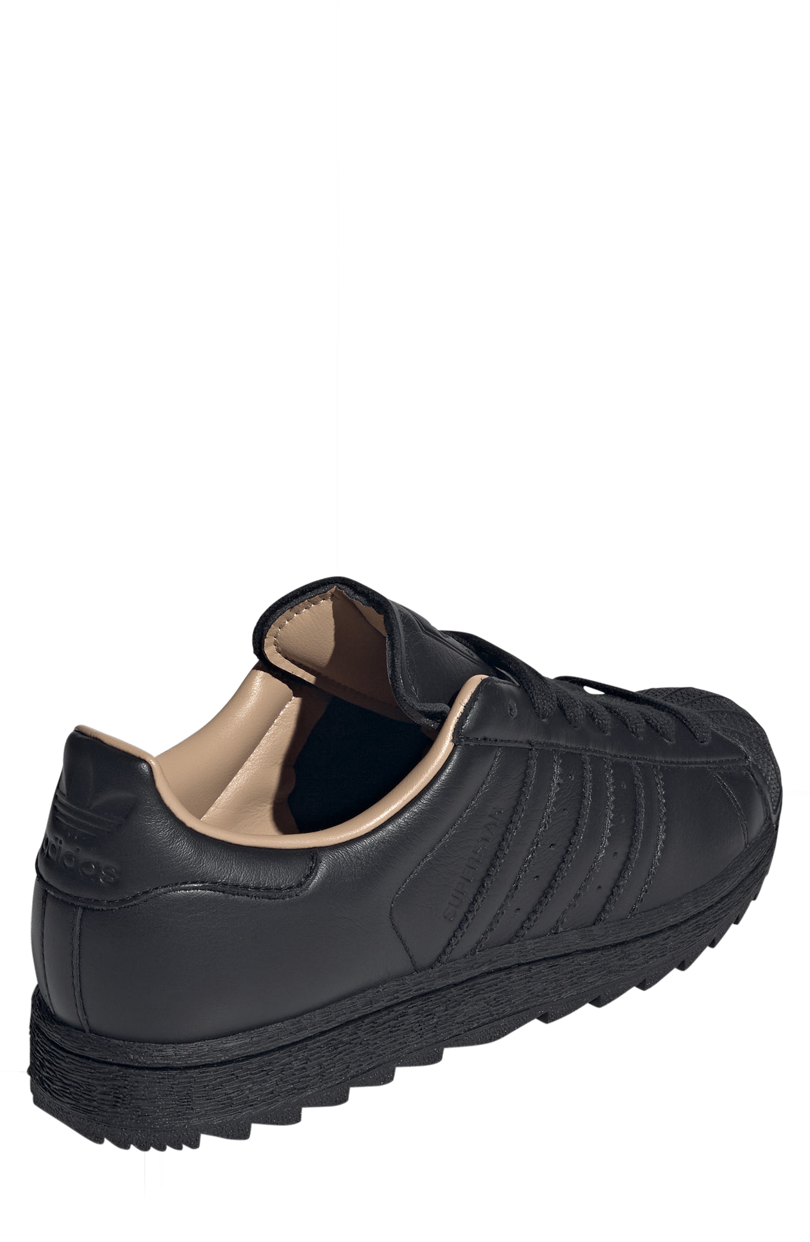 Gender Inclusive Superstar II Ripple Sneaker, Alternate, color, BLACK/ BLACK/ SANDSTONE