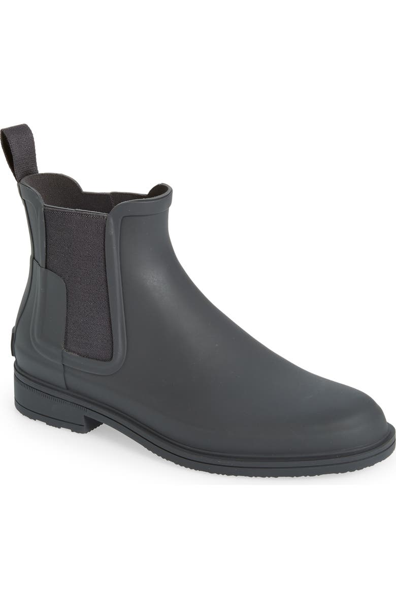 Hunter Original Refined Waterproof Chelsea Boot, Main, color,