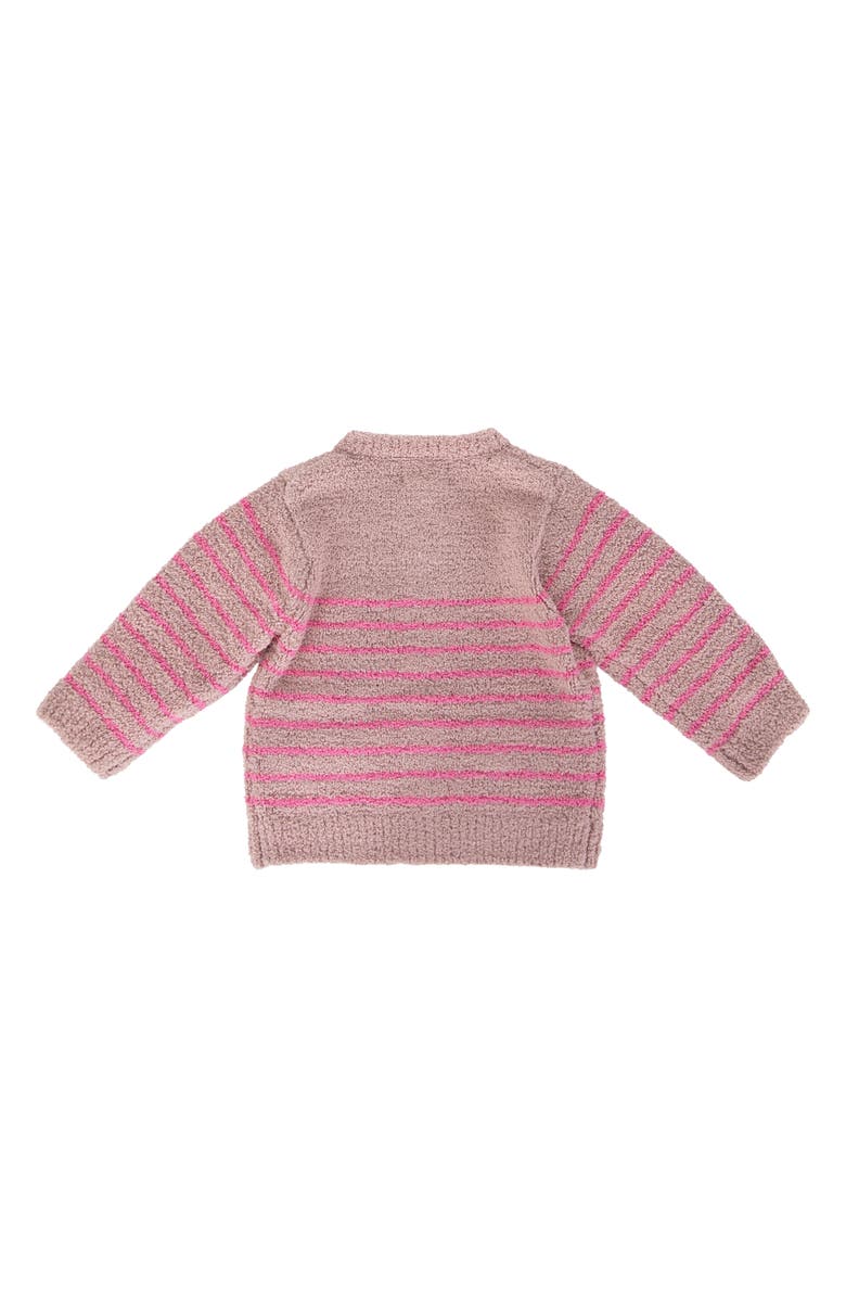 7 A.M. Enfant Stripe Chenille Recycled Polyester Tank Top & Cardigan Set, Alternate, color, 