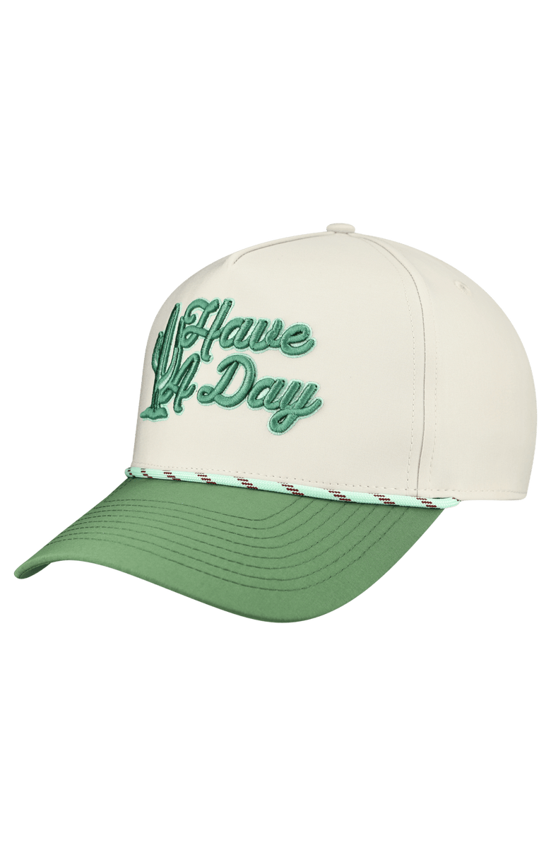 Breezy Golf Men's Breezy Golf Cream WM Phoenix Open Cactus Have a Day Rope Adjustable Hat, Alternate, color, Cream