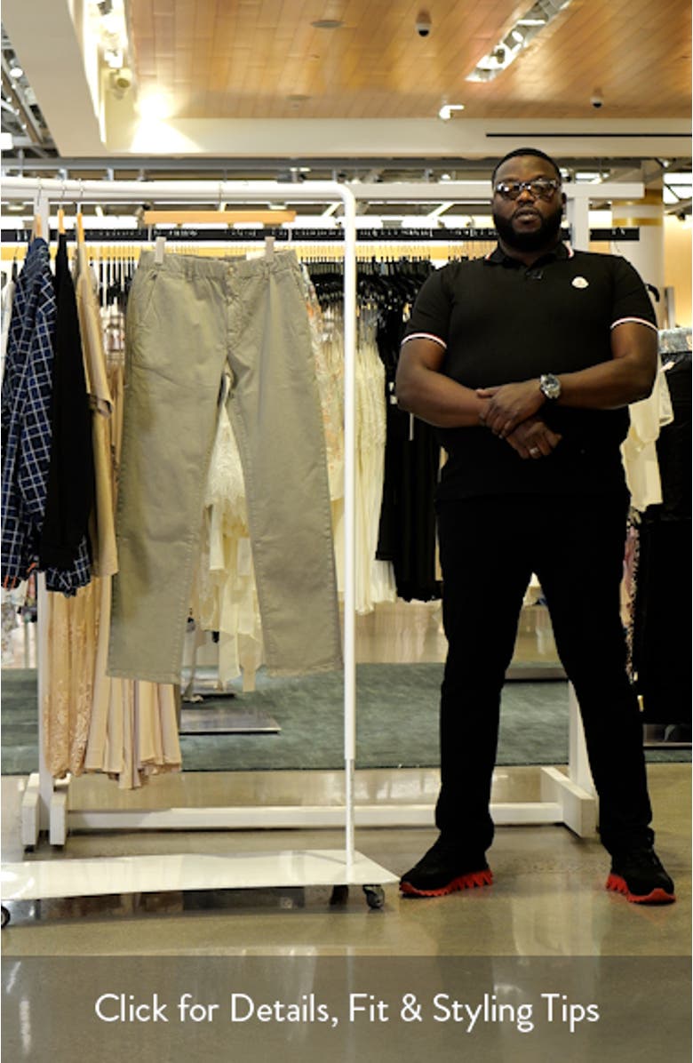 Saturday Slim Straight Leg Twill Chinos, sales video thumbnail