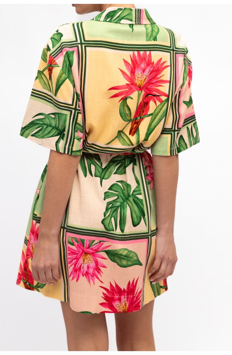 White Closet Paradise Mini Dress, Alternate, color, Green