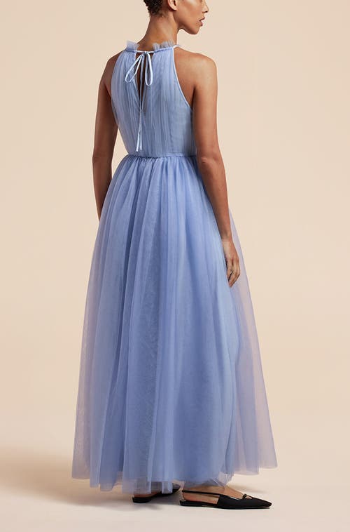 REBECCA TAYLOR REBECCA TAYLOR TULLE HALTER NECK GOWN