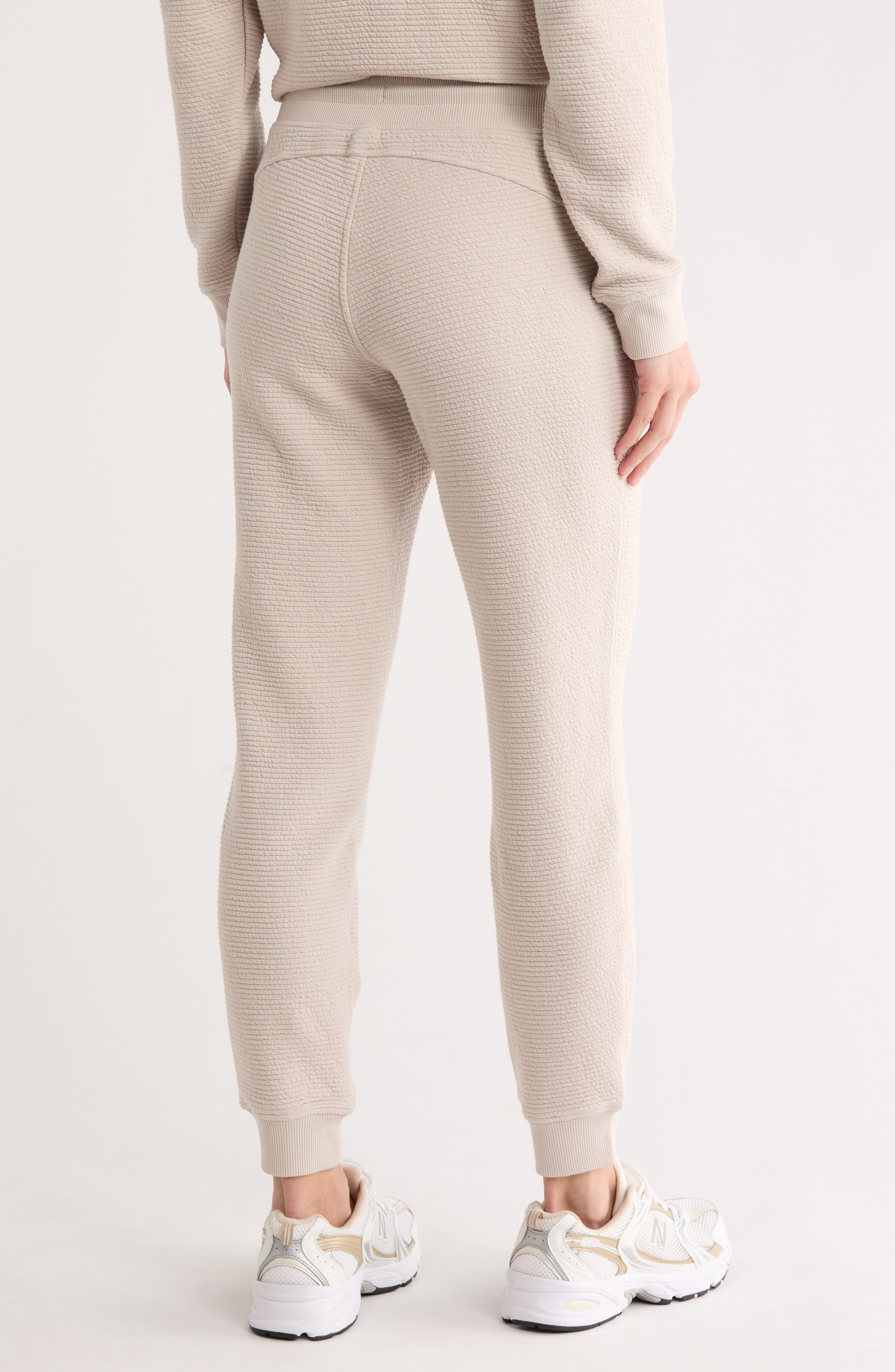 Cotton Blend Rib Sweatpants - image 4