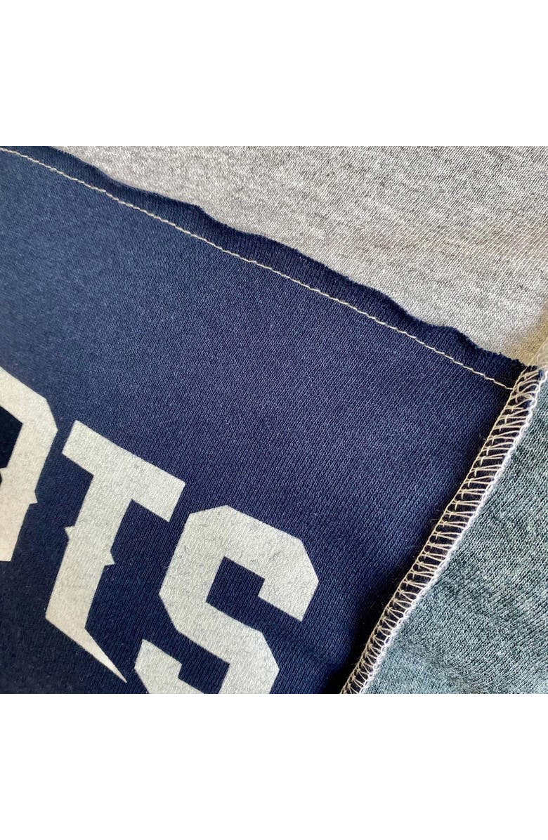 REFRIED APPAREL Men's Refried Apparel Heather Gray New England Patriots Sustainable Split T-Shirt, Alternate, color, Heather Gray