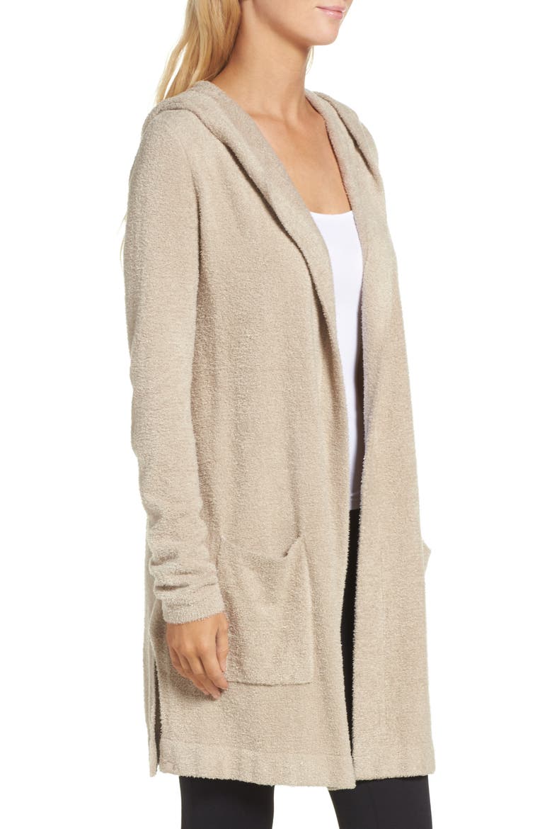 Cozychic Lite® Coastal Hooded Cardigan, Alternate, color, SAND