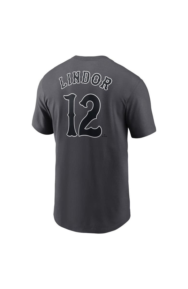 Nike Men's Nike Francisco Lindor Graphite New York Mets 2024 City Connect Fuse Name & Number T-Shirt, Alternate, color, 