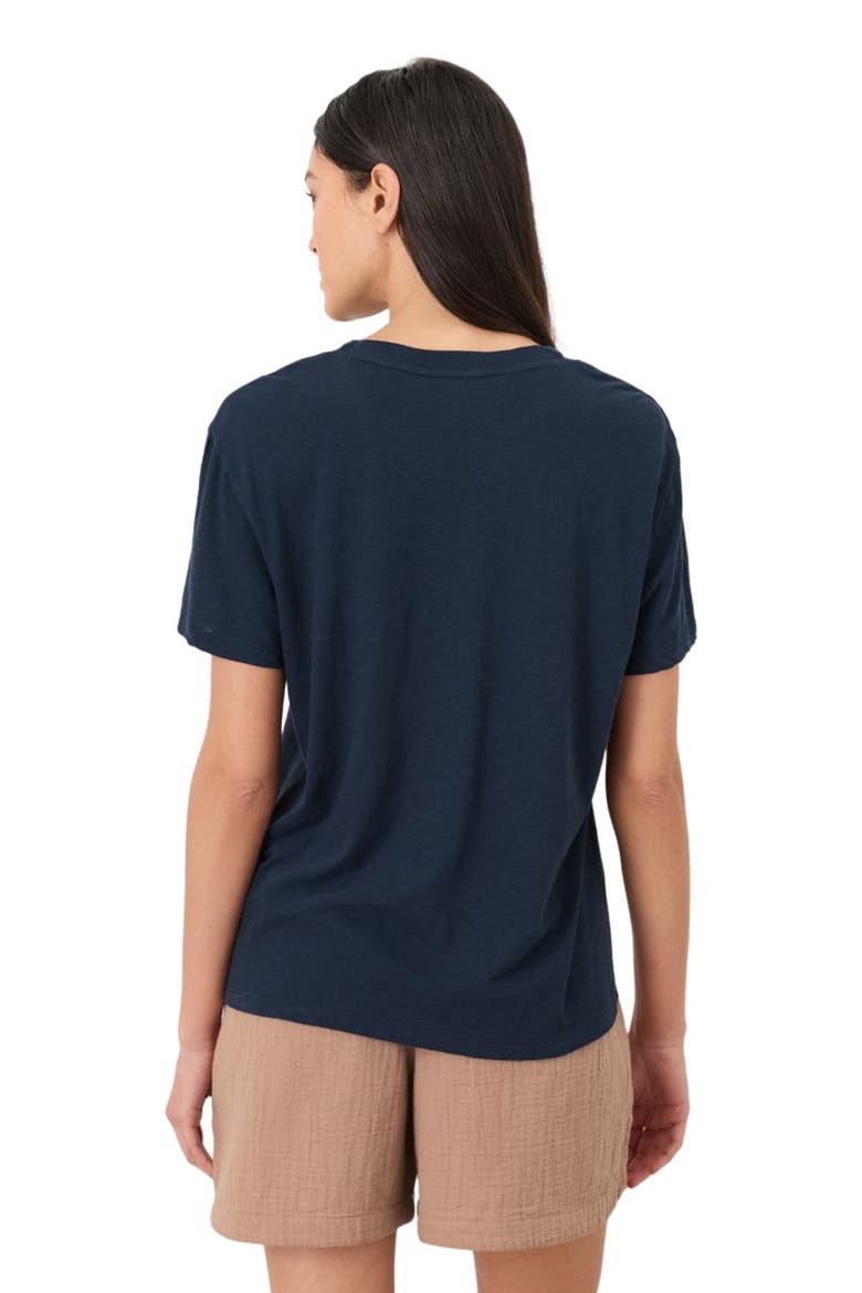 Organic Cotton Featherweight Slub Relaxed Tee, Main, color, Navy