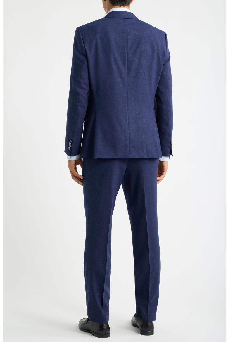 Huge Trim Fit Virgin Wool Suit, Alternate, color, DARK BLUE