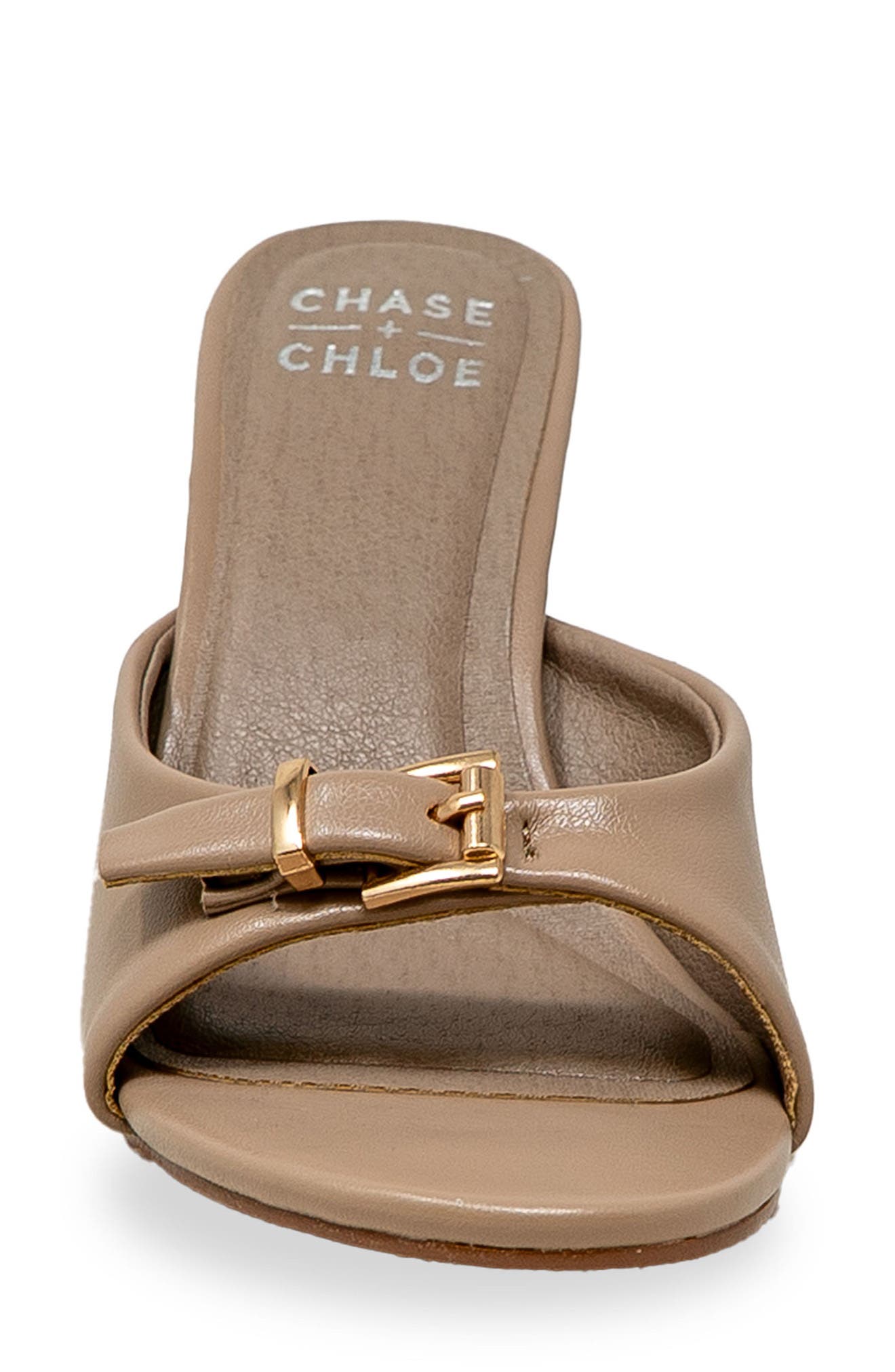 Iridessa Buckle Slide Sandal, Alternate, color, NUDE