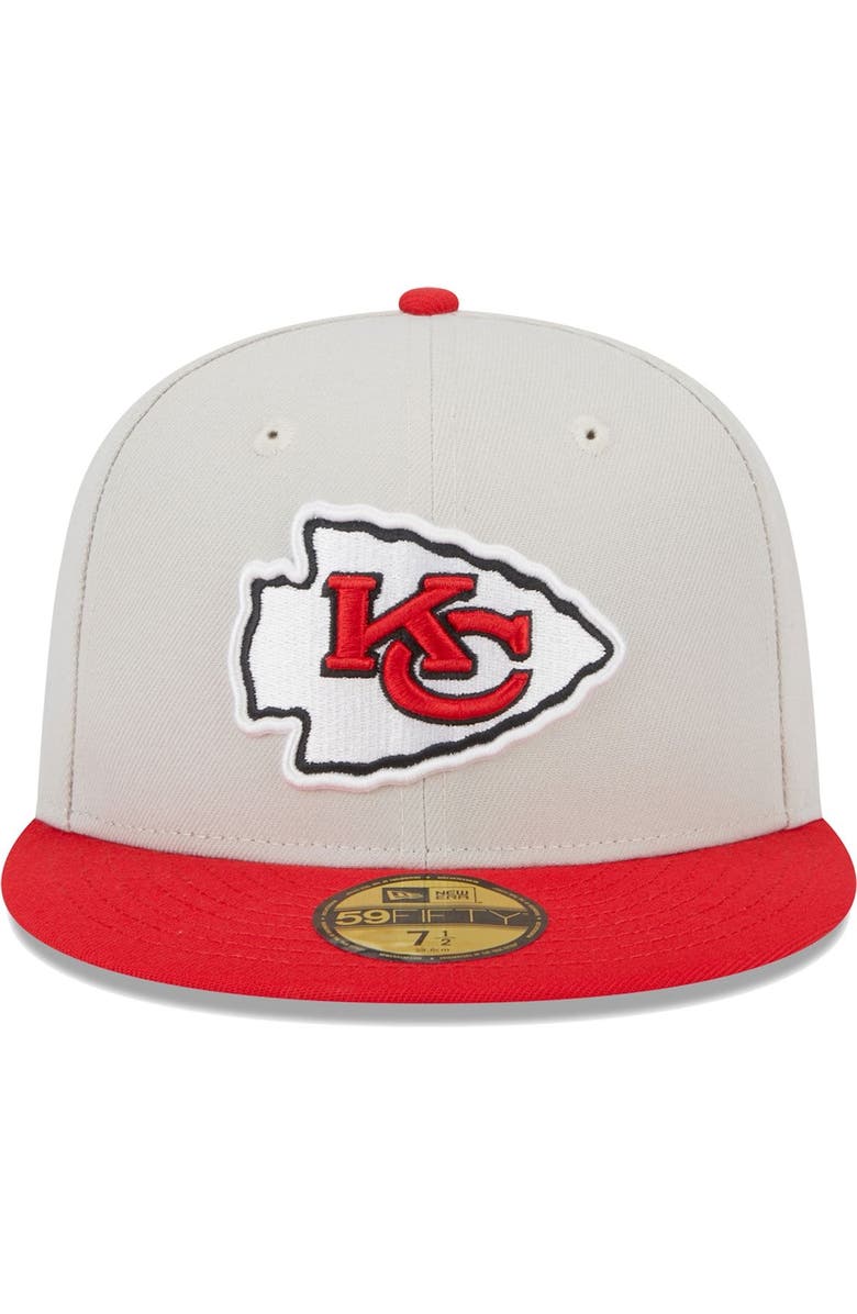 New Era Men's New Era Khaki/Red Kansas City Chiefs Super Bowl Champions Patch 59FIFTY Fitted Hat, Alternate, color, 