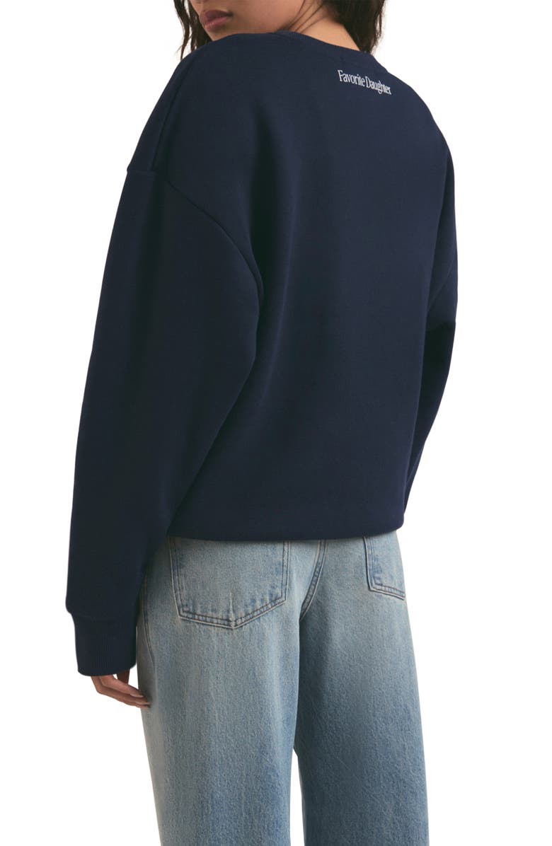 Favorite Daughter Favorite Sister Heart Logo Sweatshirt, Alternate, color, Navy