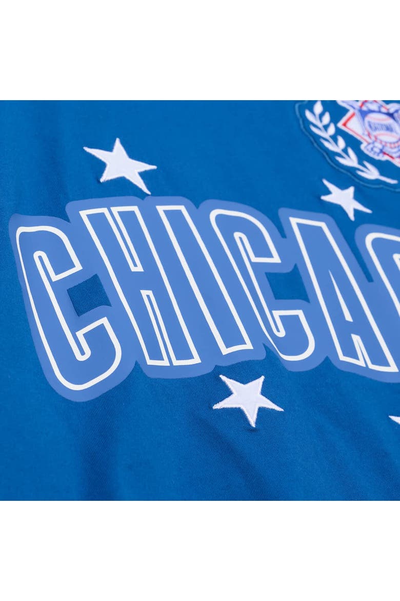 Women's Mitchell & Ness Royal Chicago Cubs Pep Rally Cropped Boxy T-Shirt, Alternate, color, Royal