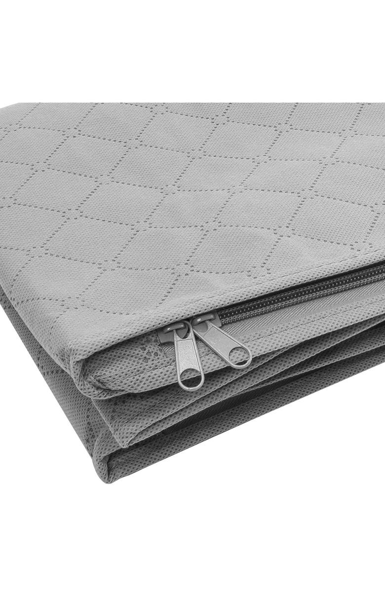 SORBUS Foldable Fabric Storage Organizer Bag - Set of 3 - Grey, Alternate, color, 