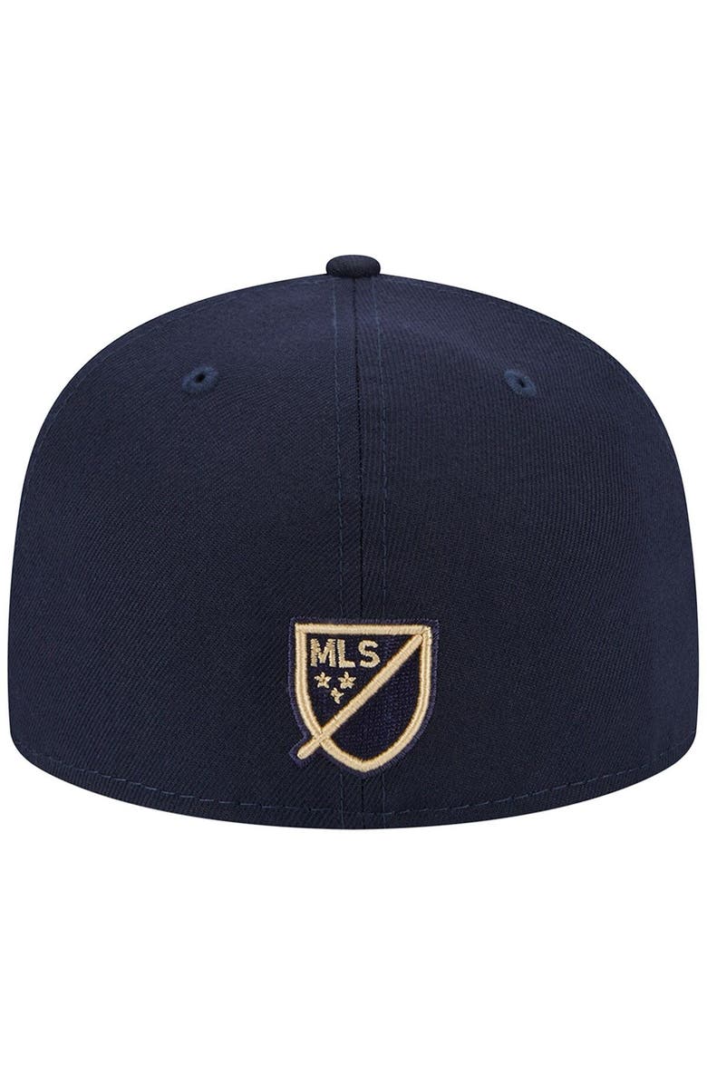 New Era Men's New Era Navy Philadelphia Union Patch 59FIFTY Fitted Hat, Alternate, color,