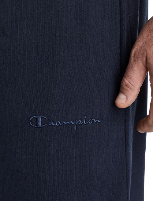 Champion Big & Tall Elasticized-hem Sweatpants In Navy