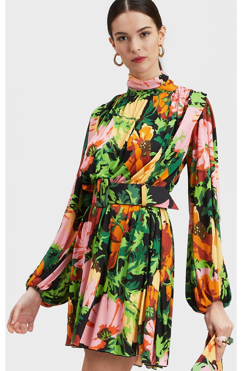 La DoubleJ Demeter Mini Dress, Alternate, color, Wonderland Black