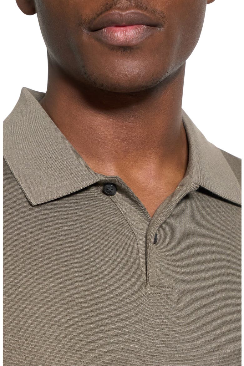Goris Anemone Milano Long Sleeve Polo, Alternate, color, TARMAC