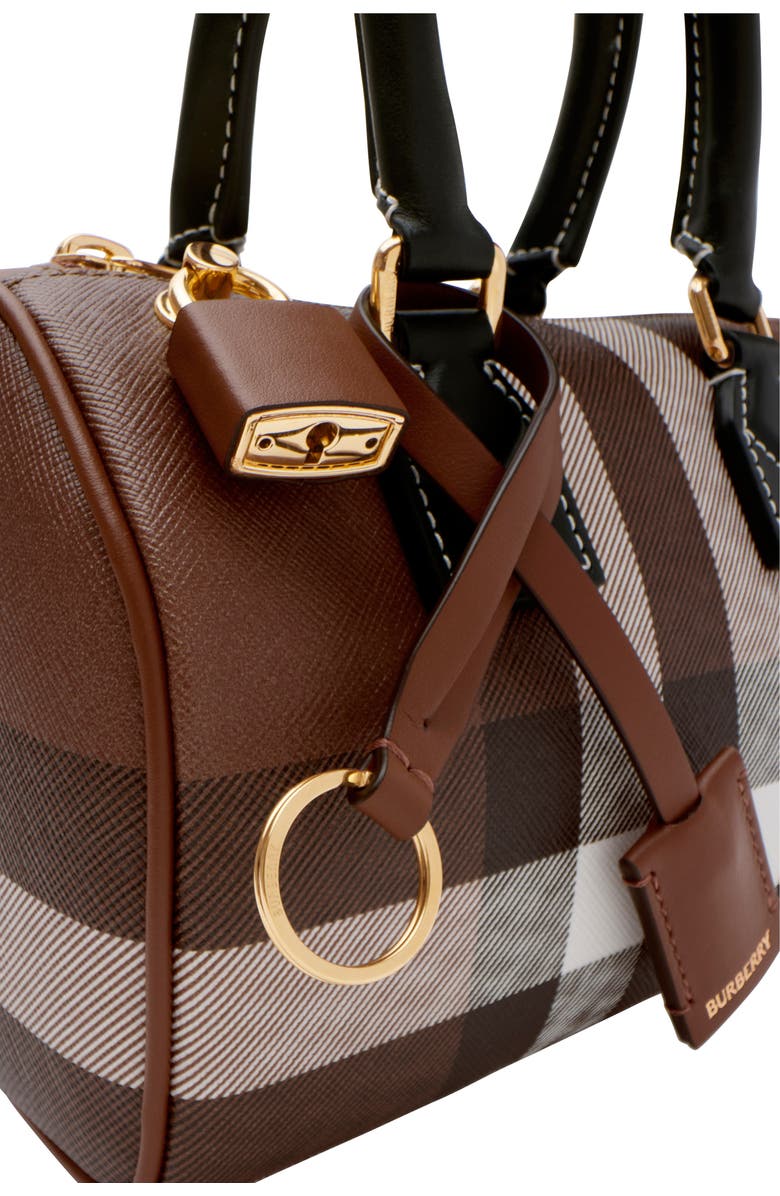 Burberry Mini Check Bowling Bag, Alternate, color,