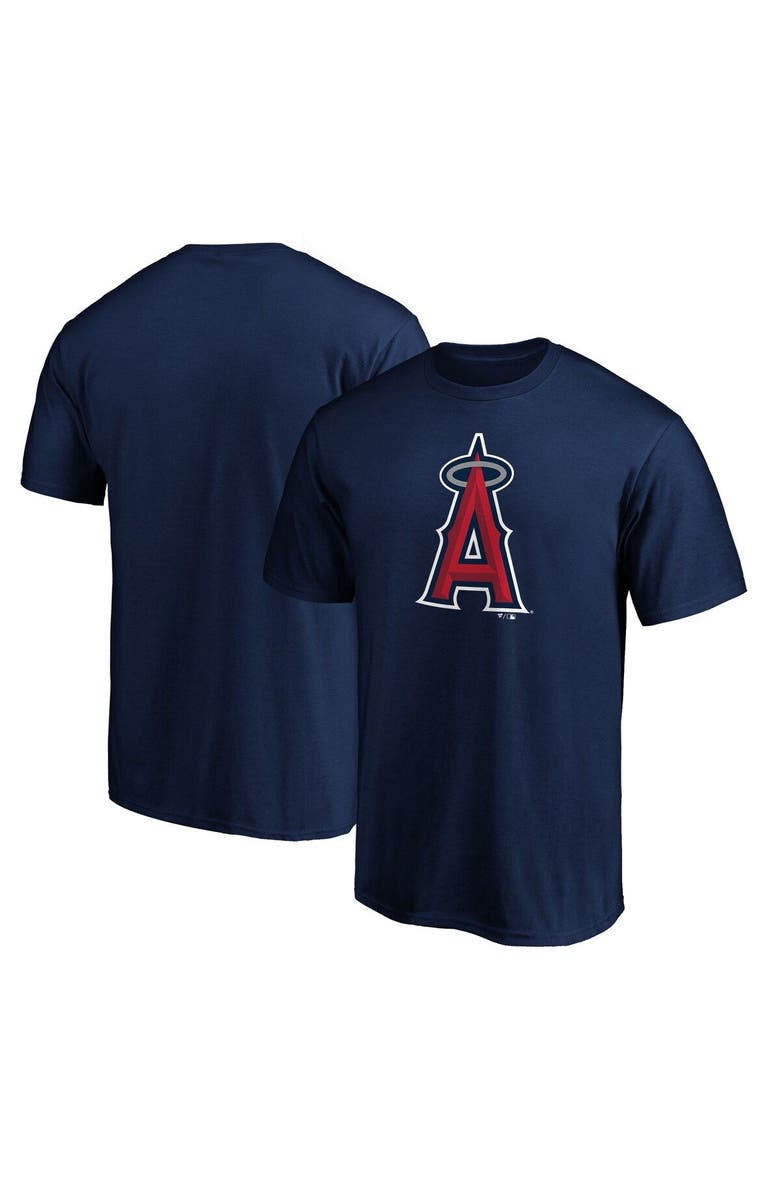 FANATICS Men's Fanatics Branded Navy Los Angeles Angels Official Logo T-Shirt, Main, color, 