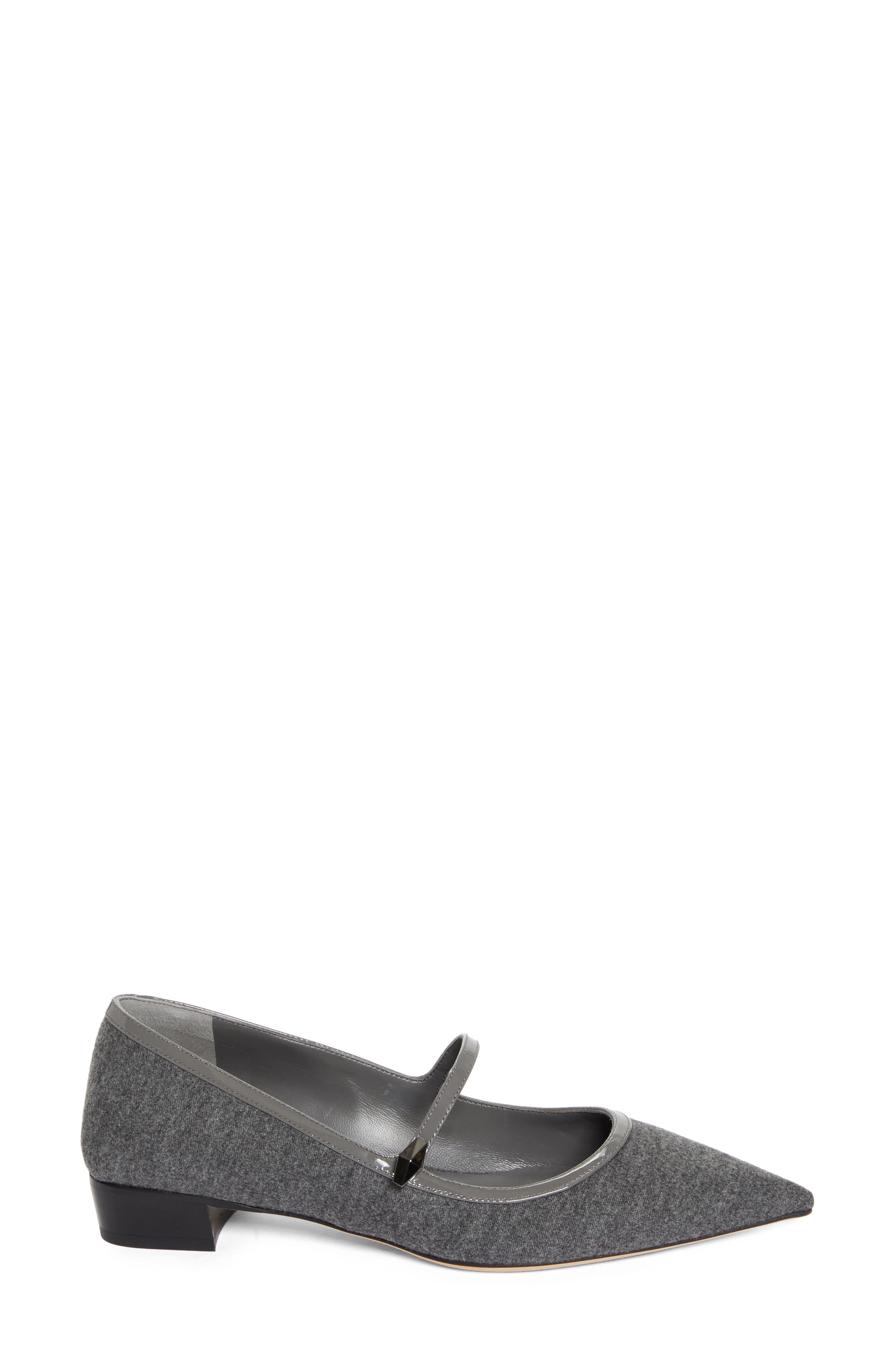 Jimmy Choo Carolyn Pointed Toe Mary Jane Flat, Alternate, color, 