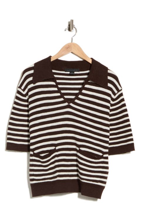 Collared Cotton Sweater