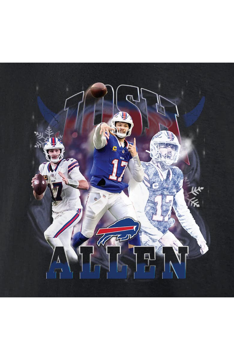 FANATICS Men's Fanatics Josh Allen Black Buffalo Bills Notorious Player Graphic T-Shirt, Alternate, color, Black