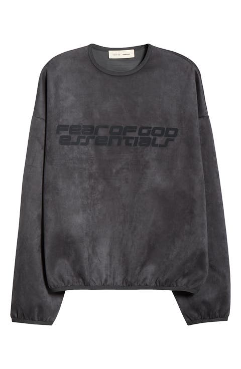Modern Sueded Fleece Logo Graphic Sweatshirt