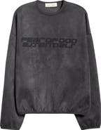 Fear of God Essentials Modern Sueded Fleece Logo Graphic Sweatshirt