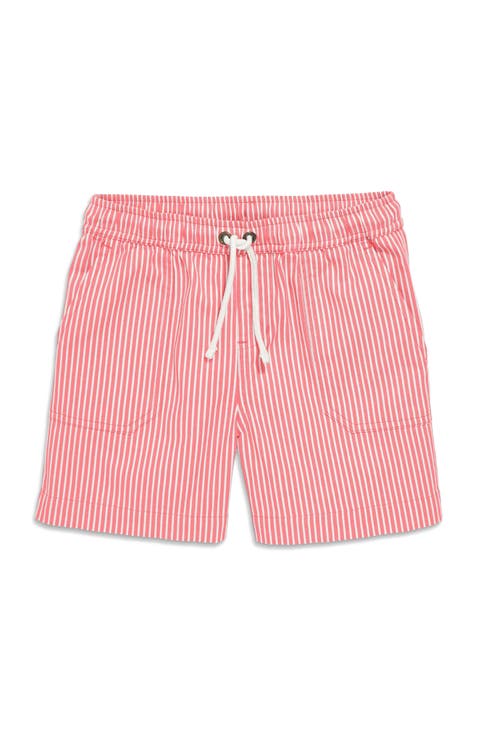 Kids Stretch Chino Short In Boardwalk Stripe (Toddler, Little Kid, & Big Kid)