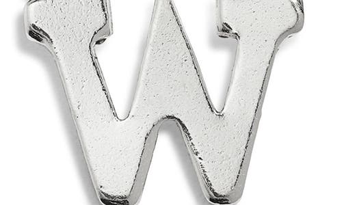 Nashelle Initial Charm In Sterling Silver - W