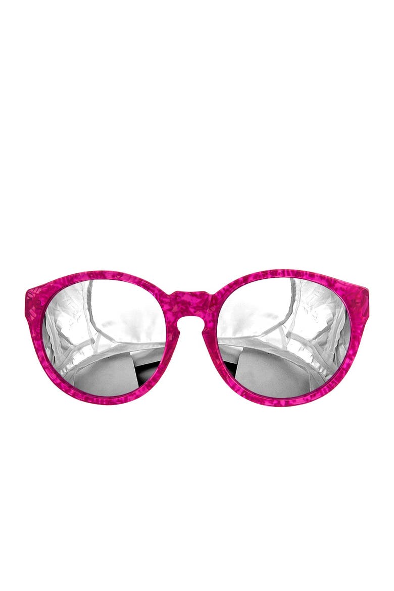 Daisy 53mm Rounded Sunglasses, Main, color, PINK/SILVER