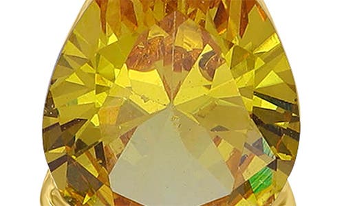 Christian Siriano Pear Cubic Zirconia Cluster Drop Earrings In Gold