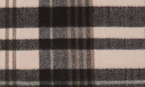 Mango Check Fringe Scarf In Brown