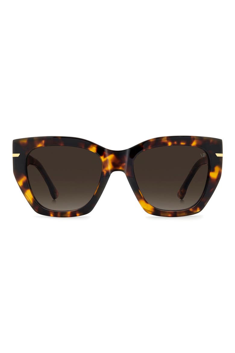 VB 7017/S 52mm Rectangular Sunglasses, Main, color, HAVANA/ BROWN SF