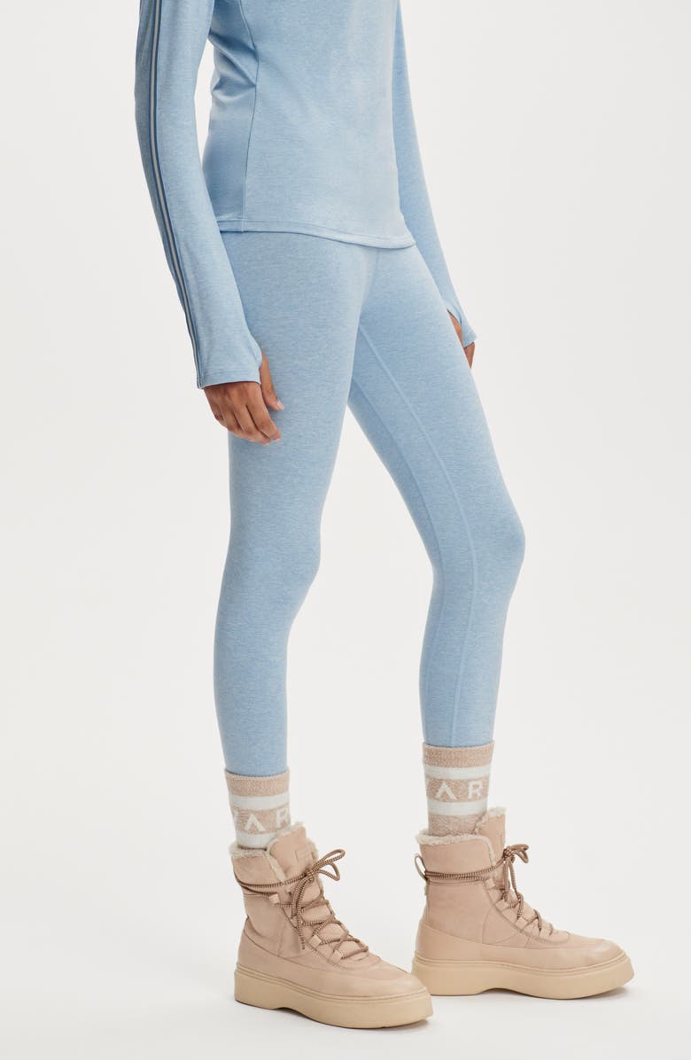 Varley Always Warm Super High Waist Base Layer Leggings, Alternate, color, Glacier Marl