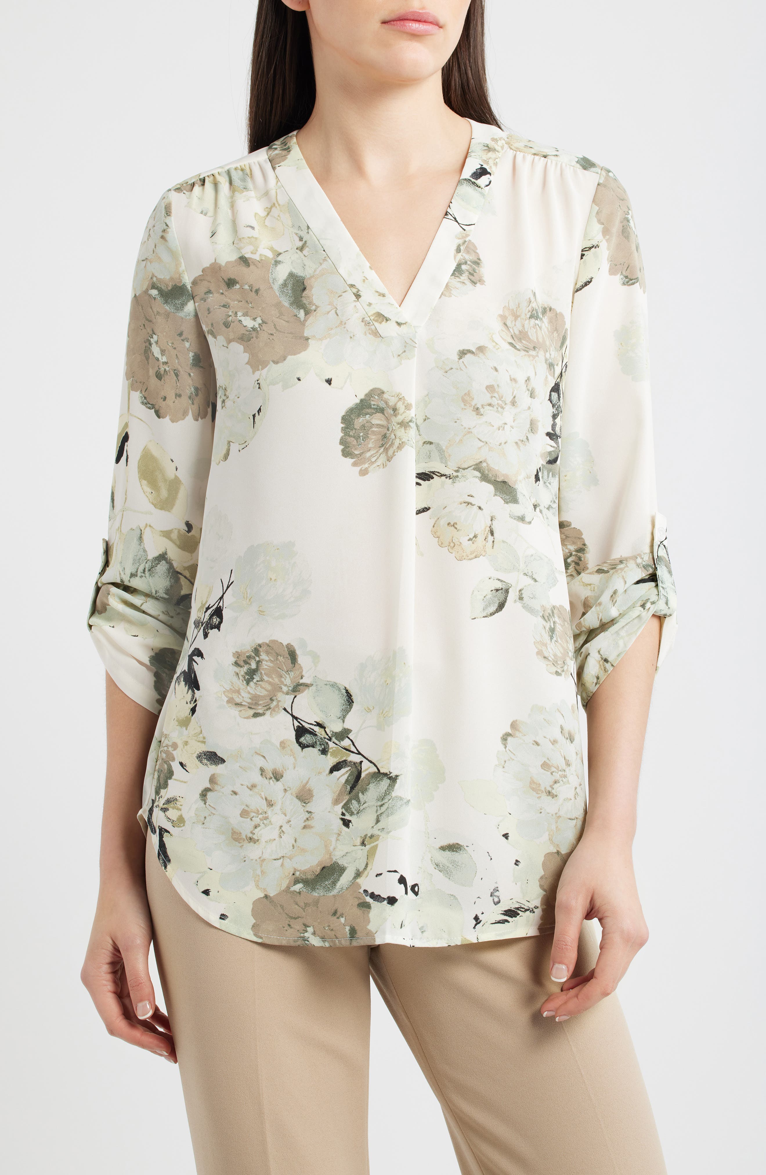 Floral Popover Top