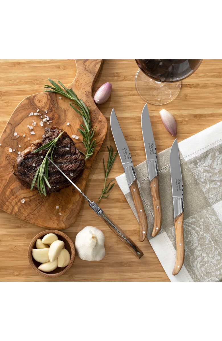 FRENCH HOME Laguiole Steak Knife - Set of 4, Alternate, color, Wood
