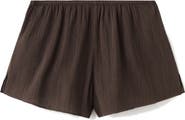 MANGO Flowy Cotton Gauze Shorts